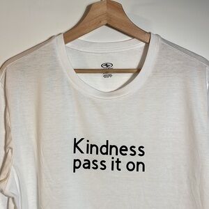 Unisex White ‘Kindness Pass It On’ Long Sleeve Shirt